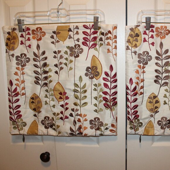 Two Pier 1 Embroidered Floral Throw Pillow Covers Elena Gilbert Vampire Diaries - Picture 15 of 15